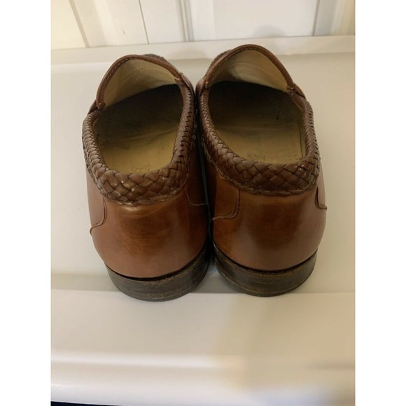 Allen Edmonds Men’s Sz 9D Maxfield Brown Leather Tassel Loafers Shoes‎ - Picture 5 of 9